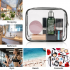 Clear Makeup Bags, APREUTY TSA Approved 2Pcs Cosmetic Makeup Bags Set Clear PVC with Zipper Handle Portable Travel Luggage Pouch Airport Airline Vacation Organization